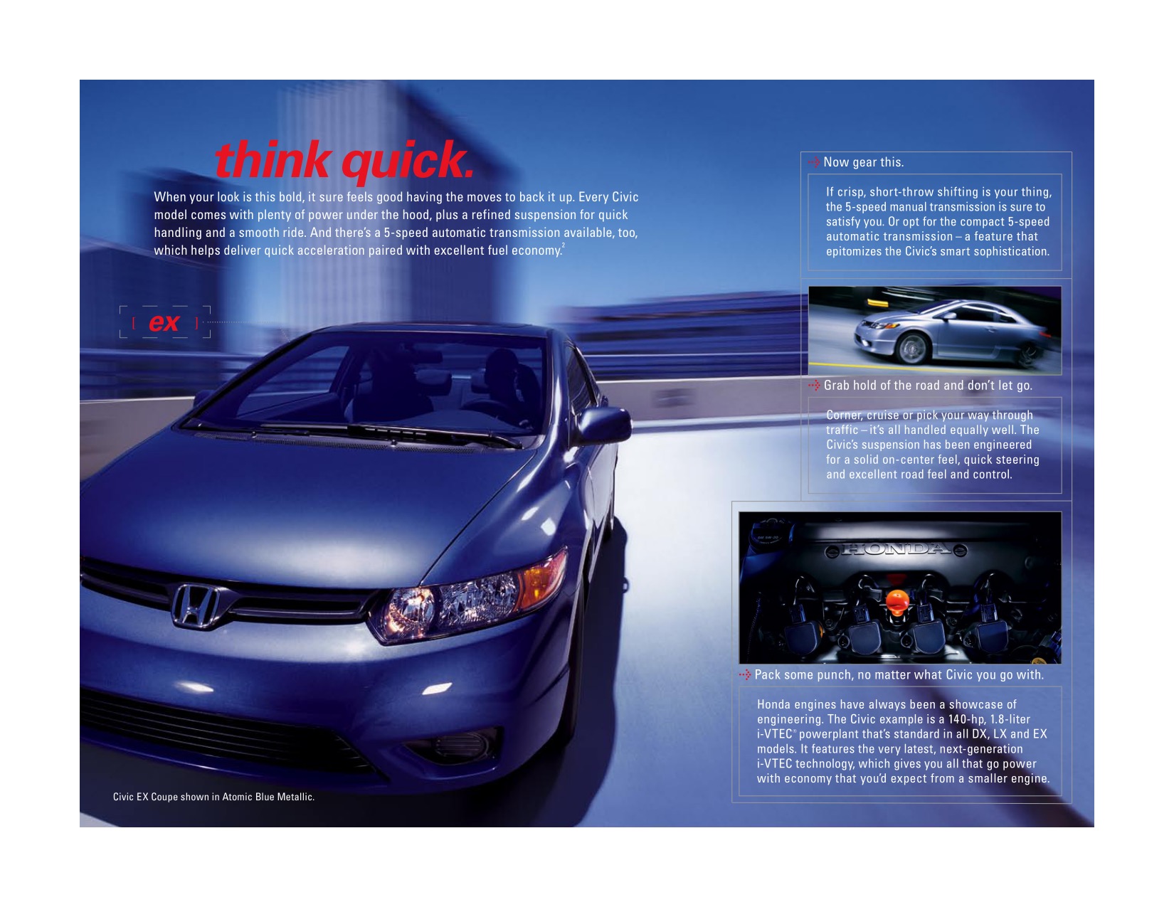 2007 Honda Civic Coupe Brochure Page 7